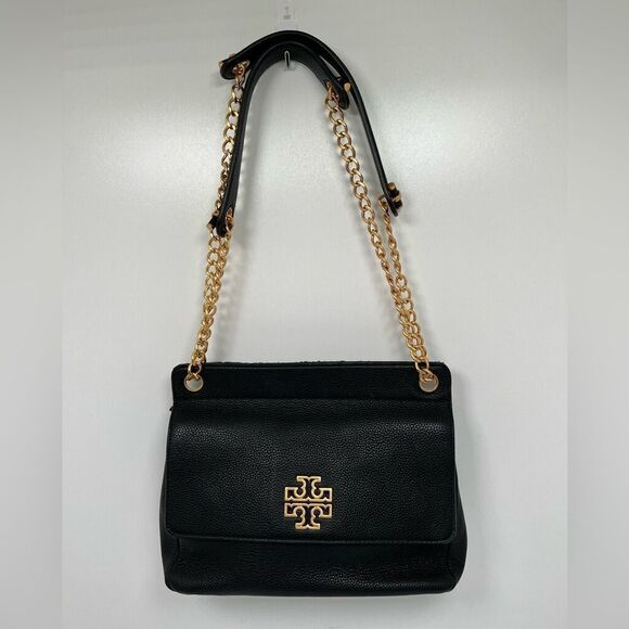 Tory Burch Handbags - Tort Burch Leather Britten Flap Crossbody Bag